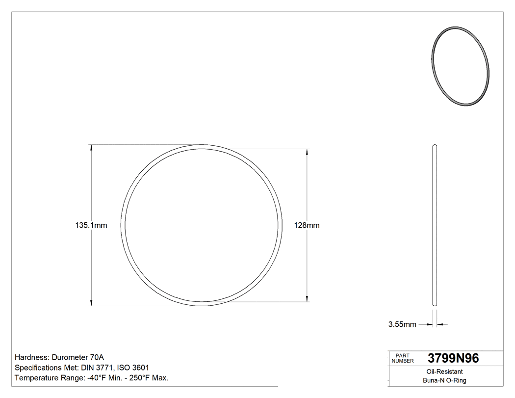 Technical drawing - 3799N96